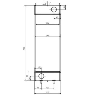 21W-03-42110 PC78US-6 Komatsu Radiator