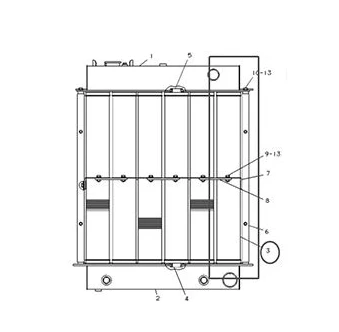 NÚCLEO 4W8886 COMO -RADIADOR Caterpillar Parts 508 Core